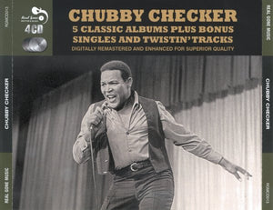 CHUBBY CHECKER | 5 CLASSIC ALBUMS PLUS BONUS SINGLES AND TWISTIN TRACKS (4CD)