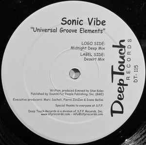 SONIC VIBE | UNIVERSAL GROOVE ELEMENTS 12 - US - GENERIC SLEEVE WITH HYPE STICKER