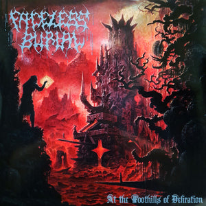 FACELESS BURIAL | AT THE FOOTHILLS OF DELIRATION - RED WITH BLACK SPLATTER
