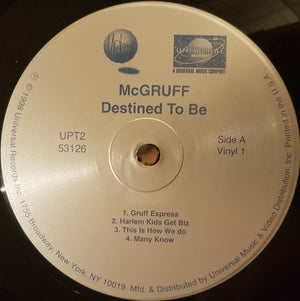 MCGRUFF | DESTINED TO BE 2LP - US PROMO - GENERIC SLEEVE WITH HYPE STICKER - SOME SLEEVE WEAR