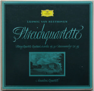 BEETHOVEN | STREICHQUARTETTE II - STRING QUARTETS - OP. 59 (RASUMOWSKY) - 74 - 95 AMADEUS QUARTET - STEREO 3LP BOX