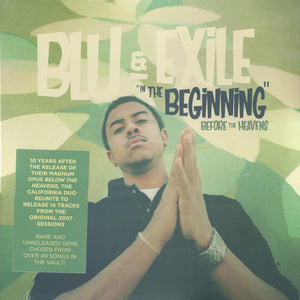 BLU AND EXILE | IN THE BEGINNING - BEFORE THE HEAVENS - GREEN SWIRL - 2LP - INCLUDES 7"