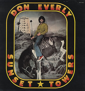 DON EVERLY | SUNSET TOWERS - US PROMO - STICKERS ON COVER - PUNCH HOLE