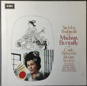 PUCCINI | MADAMA BUTTERFLY - SCOTTO BERGONZI ROME OPERA HOUSE OFCH AND CHOR BARBIROLLI 3LP - YELLOW LABEL