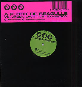 FLOCK OF SEAGULLS / VS JASON LAVITT VS EXHIBITION | I RAN SYNTHETIC REMIXES - US - GENERIC SLEEVE WITH HYPE STICKER