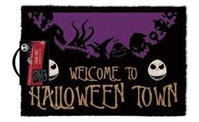 NIGHTMARE BEFORE CHRISTMAS DOORMAT HELLOWEEN TOWN