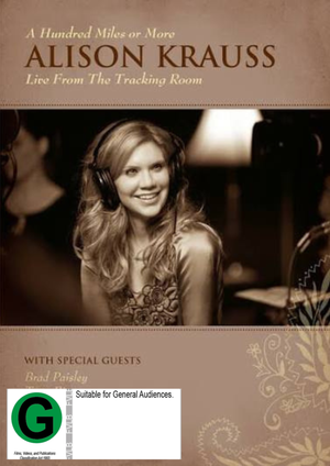 ALISON KRAUSS | HUNDRED MILES OR MORE - LIVE FROM THE TRACKING ROOM