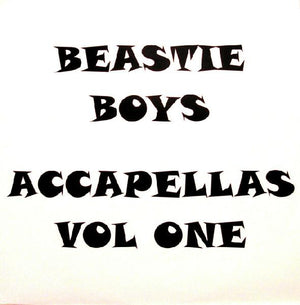 BEASTIE BOYS | BEASTIE BOYS ACCAPELLAS VOL ONE - STICKER WEAR ON COVER