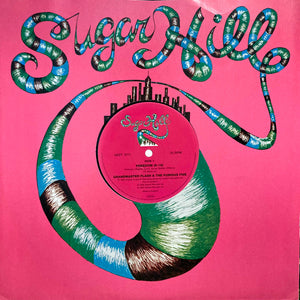 GRANDMASTER FLASH AND THE FURIOUS FIVE | FREEDOM / SUPERAPPIN 12 - UK - GENERIC SUGAR HILL PINK SLEEVE