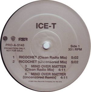 ICE T | RICOCHET / MIND OVER MATTER - 12 - GENERIC SLEEVE WITH HYPE