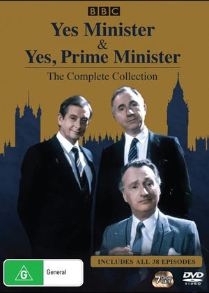 YES MINISTER / YES PRIME MINISTER | COMPLETE YES MINISTER AND YES PRIME MINISTER BOX SET (7DVD BOX SET) - MISSING SLIPCASE