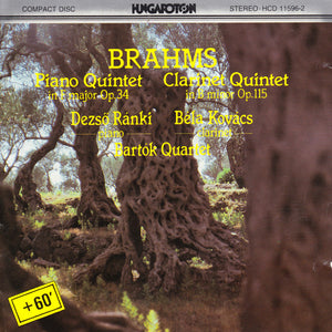 BRAHMS / BARTOK QUARTET | PIANO QUINTET/CLARINET QUINTET