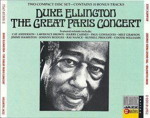 DUKE ELLINGTON | GREAT PARIS CONCERT (2CD)