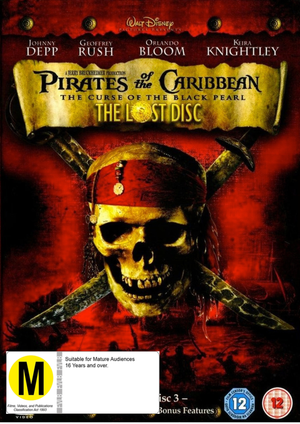 MOVIE FAM | PIRATES OF THE CARIBBEAN CURSE OF THE BLACK PEARL (3DVD) (ZONE 2)