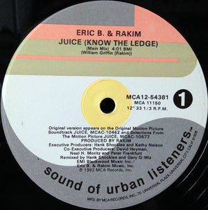 ERIC B AND RAKIM | JUICE KNOW THE LEDGE 12 - US - GENERIC SLEEVE