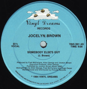 JOCELYN BROWN | SOMEBODY ELSES GUY 12 - GENERIC BLACK SLEEVE