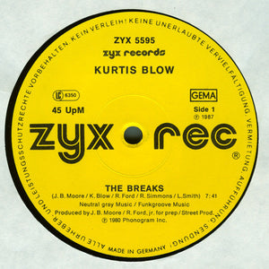 KURTIS BLOW | BREAKS (ORIGINAL MIX VERSION / RAPPINBLOW (PART 2) - GENERIC SLEEVE