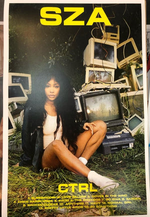 SZA CTRL MINI POSTER A3 PRINT 27 X 43CM