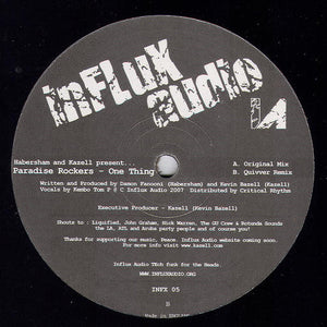 PARADISE ROCKERS | ONE THING 12 - UK PRESSING - GENERIC SLEEVE