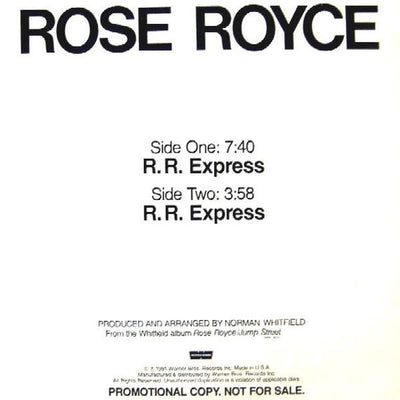 ROSE ROYCE | R.R. EXPRESS 12 PROMO