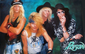 POISON POSTER  RARE (PUBLISHED 1988 SOME WEAR) 712