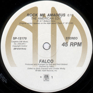 FALCO | ROCK ME AMADEUS / VIENNA CALLING - 12 - GENERIC SLEEVE WITH HYPE