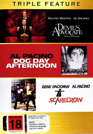 MOVIE TH | AL PACINO TRIPLE FEATURE DEVILS ADVOCATE / DOG DAY AFTERNOON / SCARECROW (3DVD)