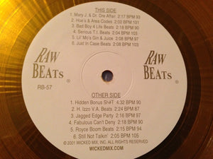 VARIOUS | RAW BEATS 57 - TRANSPARENT ORANGE VINYL