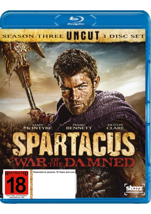 SPARTACUS - WAR OF THE DAMNED | SPARTACUS - WAR OF THE DAMNED SEASON 3 UNCUT (3BLU - RAY)