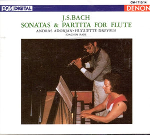 BACH / ADORJAN / DREYFUS | SONATAS AND PARTITA FOR FLUTE (2CD)