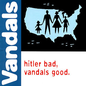 VANDALS | HITLER BAD VANDALS GOOD - 2023 REISSUE - BLUE WITH WHITE SPLATTER