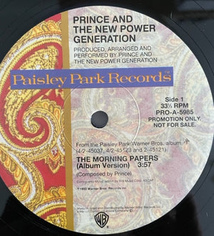 PRINCE | MORNING PAPERS 12 - US PROMO - GENERIC SLEEVE