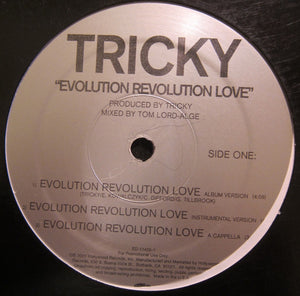 TRICKY | EVOLUTION REVOLUTION LOVE / EXCESS 12 - US PROMO - GENERIC SLEEVE WITH HYPE STICKER