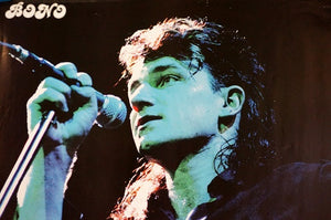 U2 BONO LIVE RARE POSTER (PUBLISHED 1984, HEAVILY WORN) 34