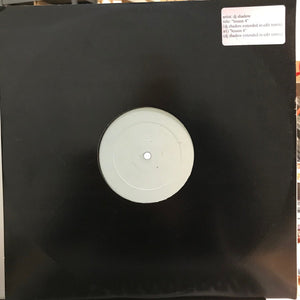 DJ SHADOW | LESSON 4 - SINGLE SIDED WHITE LABEL UNOFFICIAL 12