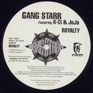 GANG STARR | ROYALTY 12 - US PROMO - GENERIC SLEEVE