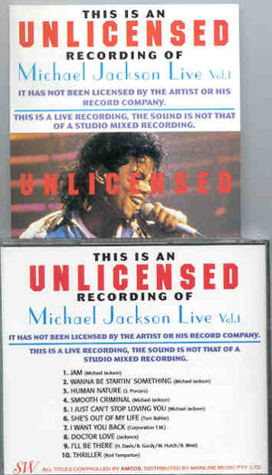MICHAEL JACKSON | UNLICENSED LIVE VOL 1