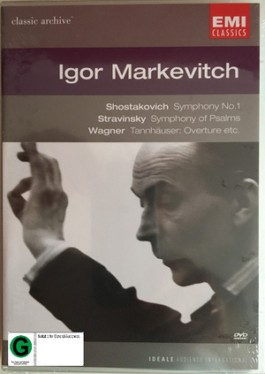 IGOR MARKEVITCH | SYMPHONY NO 1 / SYMPHONY OF THE PSALMS / TANNHAUSER OVERTURE ETC