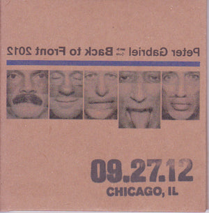 PETER GABRIEL | BACK TO FRONT 2012 - CHICAGO IL (2CD DIGI)