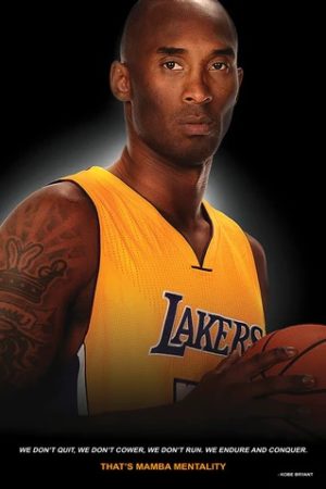KOBE BRYANT BASKETBALL MAMBA MENTALITY POSTER 50