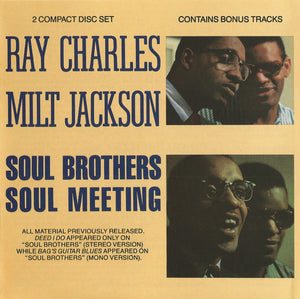 MILT JACKSON / RAY CHARLES | SOUL BROTHERS (2CD)