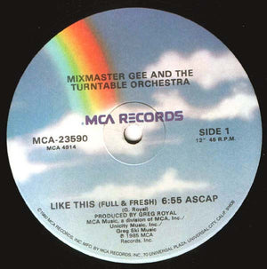 MIXMASTER GEE / TURNTABLE ORCHECTRA | LIKE THIS - 12 - GENERIC SLEEVE WITH HYPE