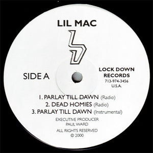 LIL MAC | PARLAY TILL DAWN / DEAD HOMIES 12 - US - GENERIC SLEEVE
