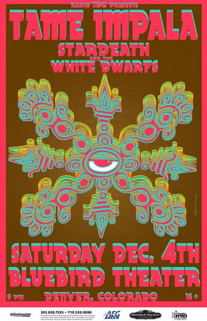 TAME IMPALA DENVER 2010 A3 PRINT 27 X 43CM POSTER