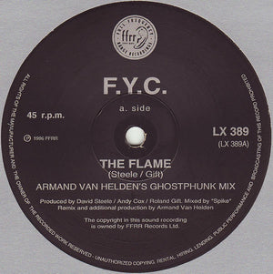 FINE YOUNG CANNIBALS | FLAME / I'M NOT THE MAN I USED TO BE REMIXES 12 - UK - GENERIC SLEEVE
