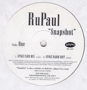 RUPAUL | SNAPSHOT 12 - US PROMO - GENERIC SLEEVE
