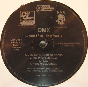 DMX | AND THEN THERE WAS X - RADIO ADVANCE - DEF JAM RADIO ADVANCE SLEEVE