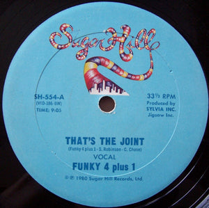 FUNKY 4 PLUS 1 | THATS THE JOINT - 12 - WITH COMPANY SLEEVE