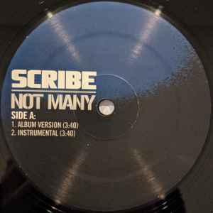 SCRIBE | NOT MANY / STAND UP - 12 - GENERIC SLEEVE WITH HYPE - STICKER MARKS ON SLEEVE