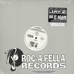 JAY Z | DO IT AGAIN / SO GHETTO 12 - ROC A FELLA SLEEVE WITH HYPE STICKERS